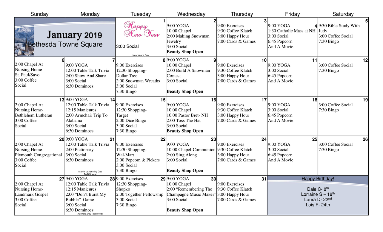 Bethesda Parkside Retirement Community Senior Living Community